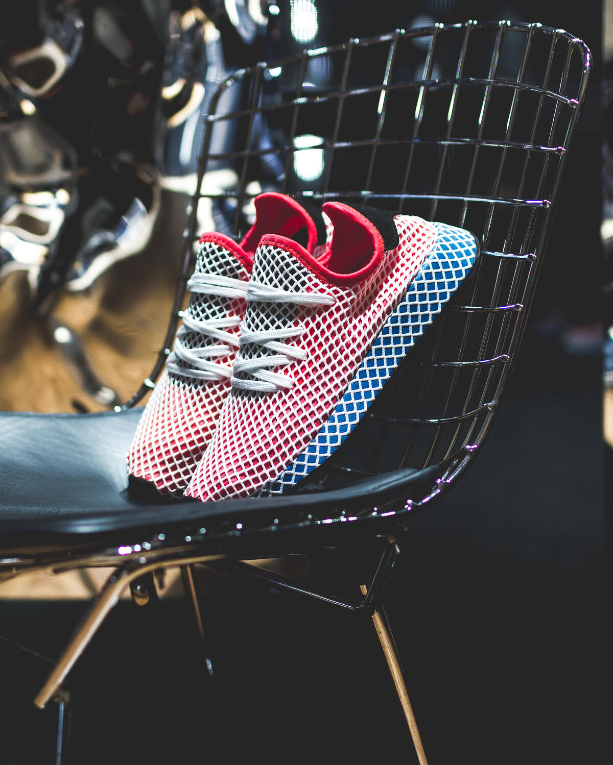 Adidas deerupt solar red bluebird online